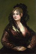 Francisco de Goya Portrait of Dona Isabel Cabos de Porcel oil on canvas